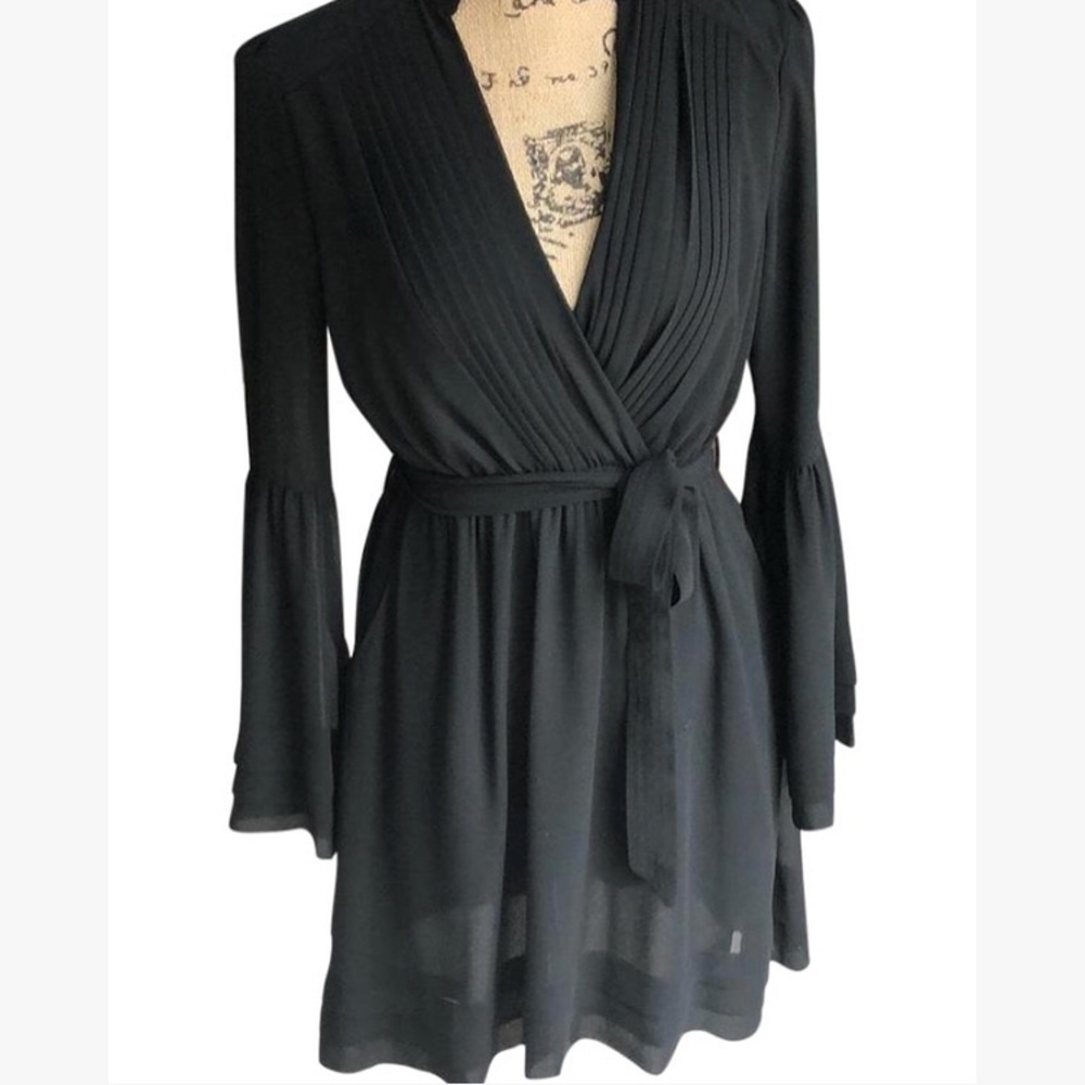 NWT Black bell sleeve dress